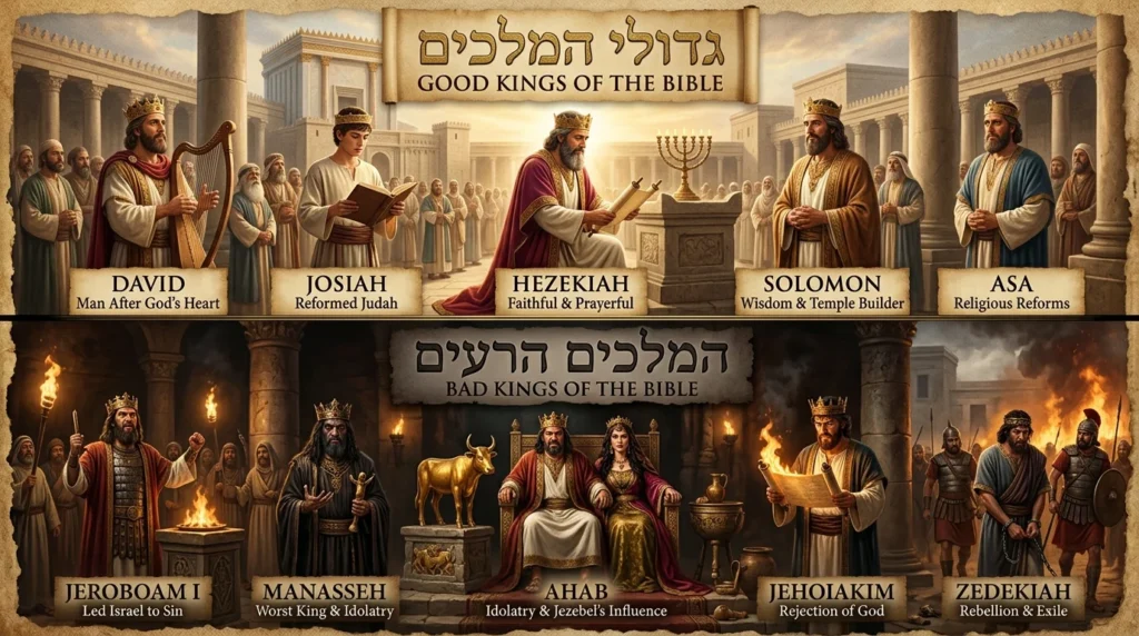 list of good and bad kings in the bible