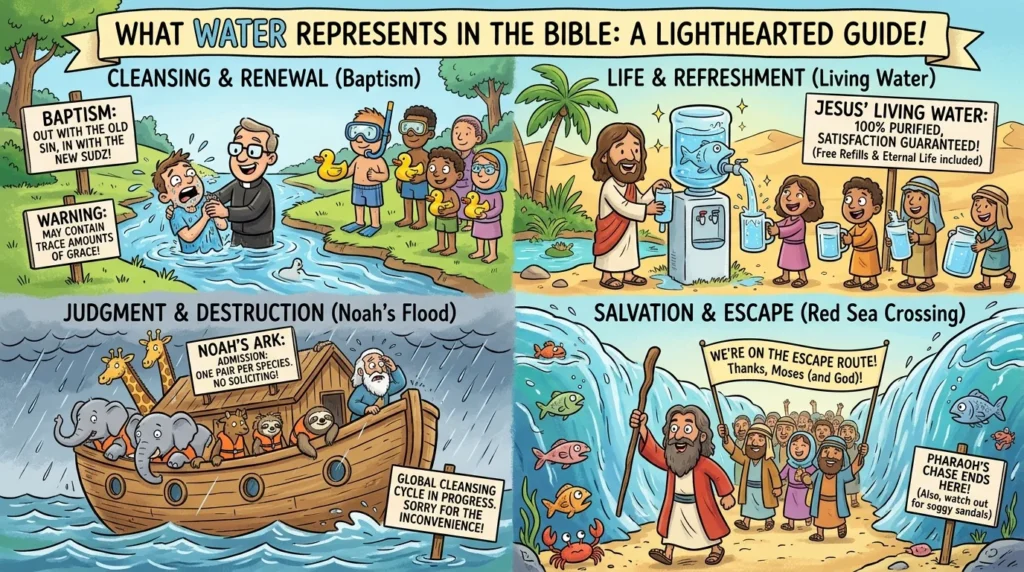 what does water represent in the bible